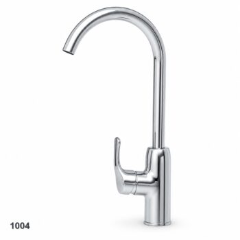 Vòi rửa chén nóng lạnh cắm chậu cần cứng múp 1004