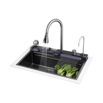 Chậu 1 hố đúc 201- 8245-5 phím 201-8245