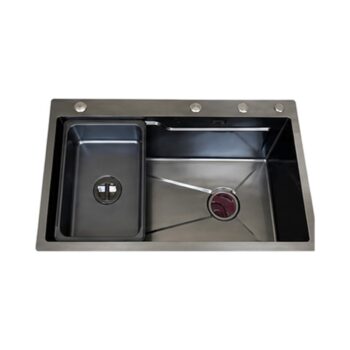 Chậu 1 hố đúc 201 phủ đen (7846 – AE) 7846-AE