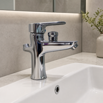 Vòi Lavabo sen liền vòi 1 lỗ núm xoay TBVS-XM-048